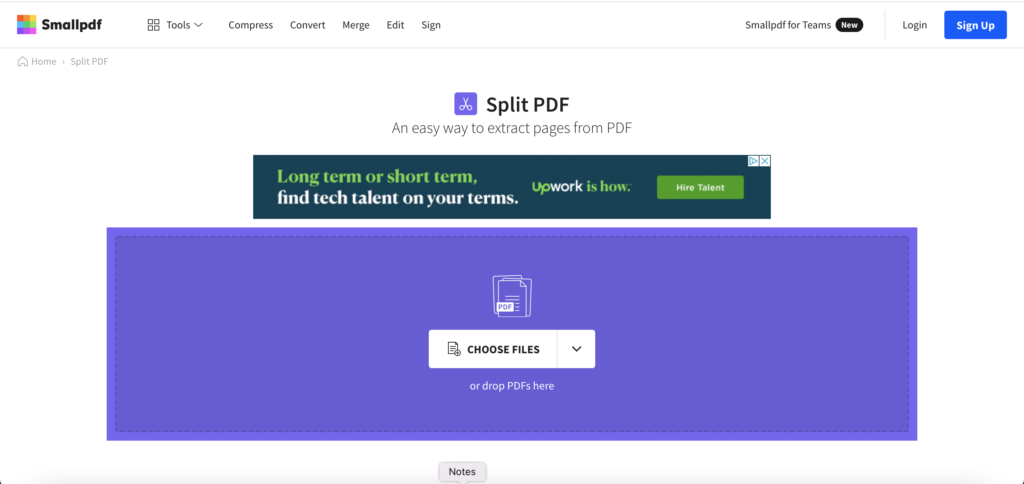 smallpdf.com split-pdf